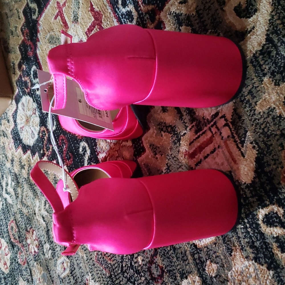 Wild Fable Bright Pink Platform Heels Size 6.5 - Picture 6 of 6